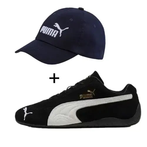 Puma Black Sneaker & Retro Cap Combo