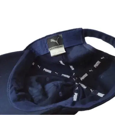 Puma Curved Brim Fundamentals Navy Blue Adjustable Cap